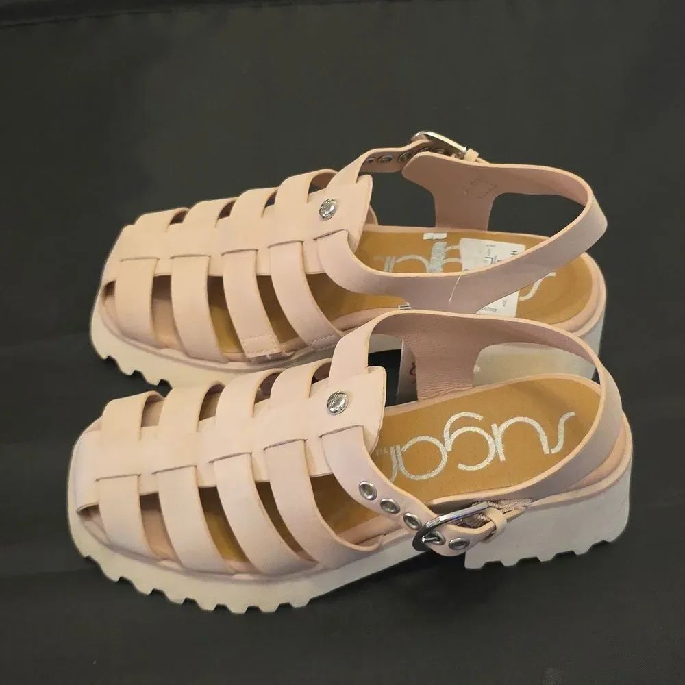BRAND NEW SUGAR EVANGELINE BLOCK HEEL SANDAL - Picture 5 of 16